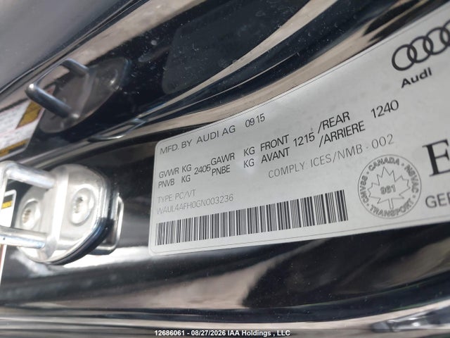 Audi S5 2016 WAUL4AFH0GN003236 Image 9