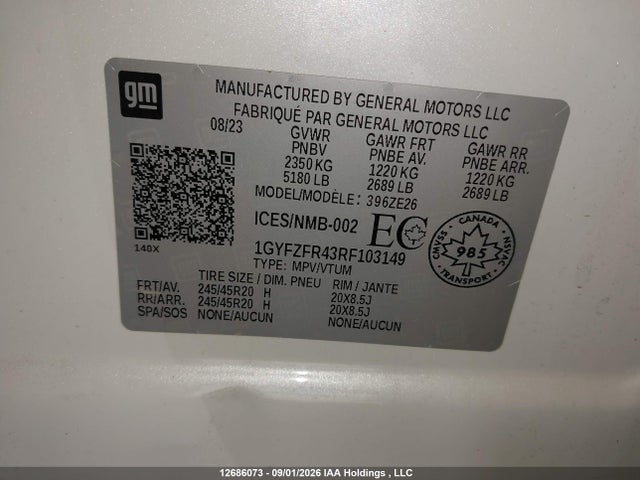 Cadillac XT4 SPORT 2024 1GYFZFR43RF103149 Image 18