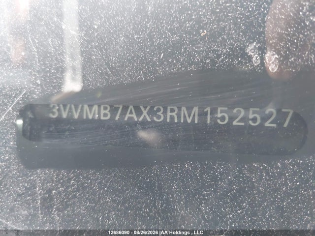 2024 Volkswagen Tiguan Comfortline მანქანა იყიდება აუქციონზე, vin: 3VVMB7AX3RM152527, აუქციონის ნომერი: 12686090