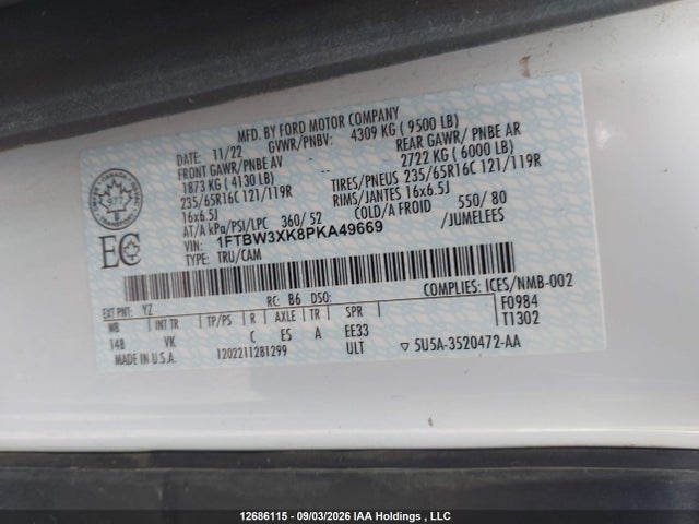 Ford Transit T-350 2023 1FTBW3XK8PKA49669 Image 17