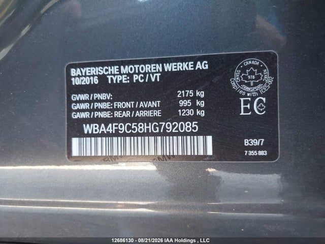 WBA4F9C58HG792085 BMW 430i Gran Coupe Xdrive