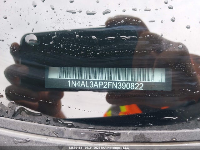 2015 Nissan Altima 2.5/2.5 S/2.5 Sl/2.5 Sv მანქანა იყიდება აუქციონზე, vin: 1N4AL3AP2FN390822, აუქციონის ნომერი: 12686154