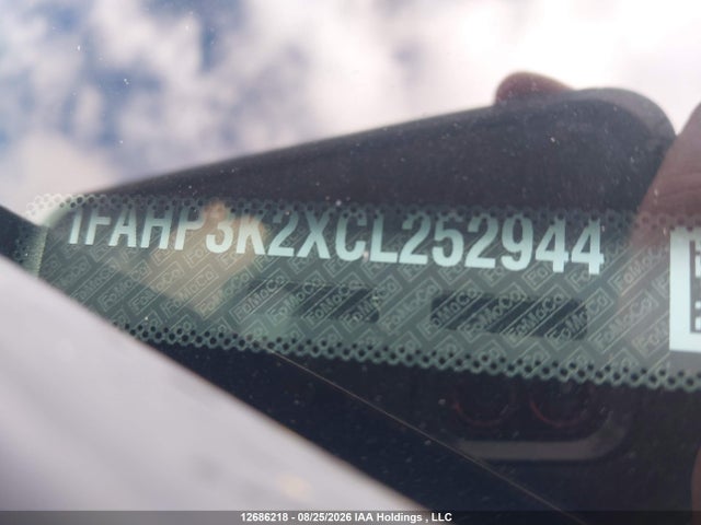 2012 Ford Focus მანქანა იყიდება აუქციონზე, vin: 1FAHP3K2XCL252944, აუქციონის ნომერი: 12686218