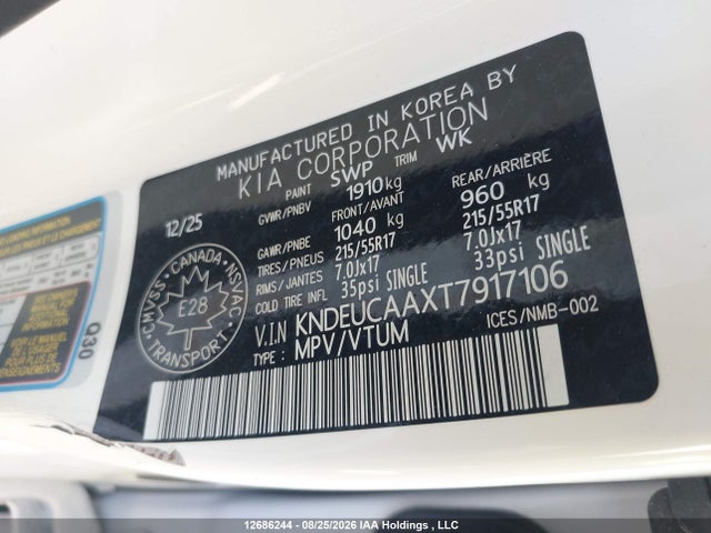KIA SELTOS S 2026 KNDEUCAAXT7917106 Image 9