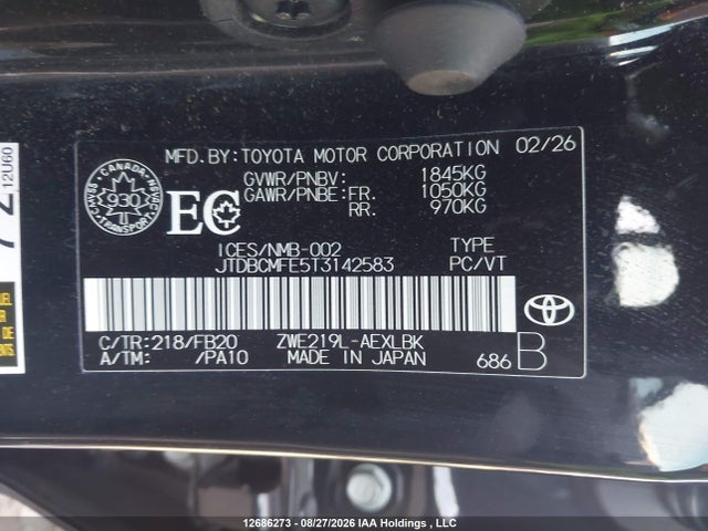 Toyota Corolla Le/se/xle 2026 JTDBCMFE5T3142583 Image 17