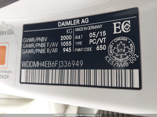 Mercedes-Benz B250 2015 WDDMH4EB6FJ336949 Image 18