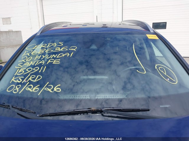 2020 Hyundai Santa Fe Se მანქანა იყიდება აუქციონზე, vin: 5NMS2CAD8LH159911, აუქციონის ნომერი: 12686362