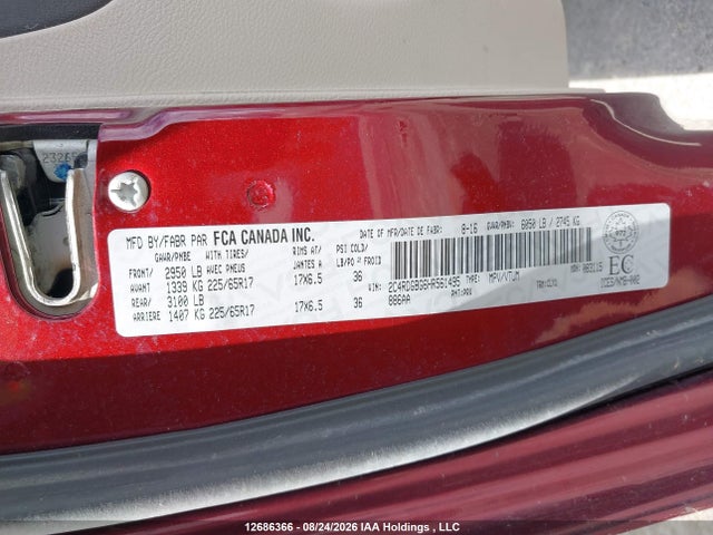 Dodge Grand Caravan Cvp/sxt 2017 2C4RDGBG6HR561495 Image 17