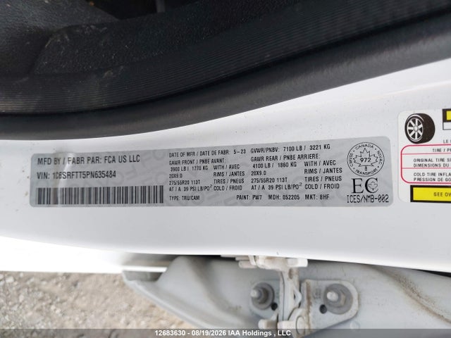 RAM 1500 Sport 2023 1C6SRFTT5PN635484 Image 9