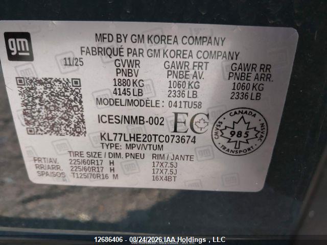 Chevrolet TRAX 1LT 2026 KL77LHE20TC073674 Image 10