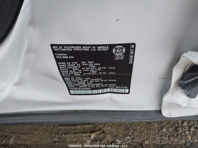 1V2LR2CA5JC506862 Volkswagen ATLAS SE