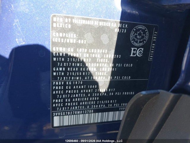 Volkswagen TAOS SE 2024 3VVSX7B27RM013786 Image 9