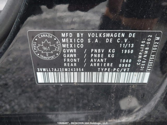 Volkswagen Jetta 2.0 Tdi Highline/2.0 Tdi Trendline+ 2014 3VWLL7AJ3EM243954 Image 9
