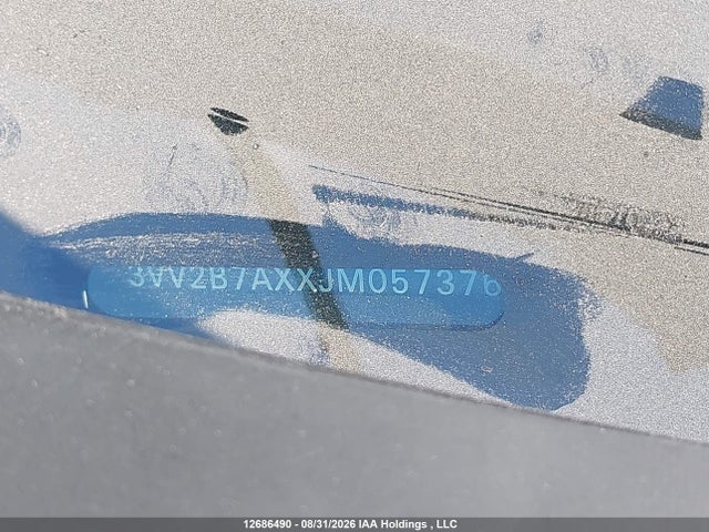 12686490 :رقم المزاد ، 3VV2B7AXXJM057376 vin ، 2018 Volkswagen Tiguan Comfortline مزاد بيع