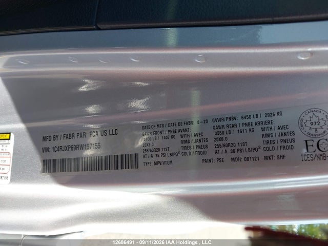 Aukcja sprzedaży 2024 Jeep Wrangler Sahara 4xe, vin: 1C4RJXP69RW157155, numer aukcji: 12686491