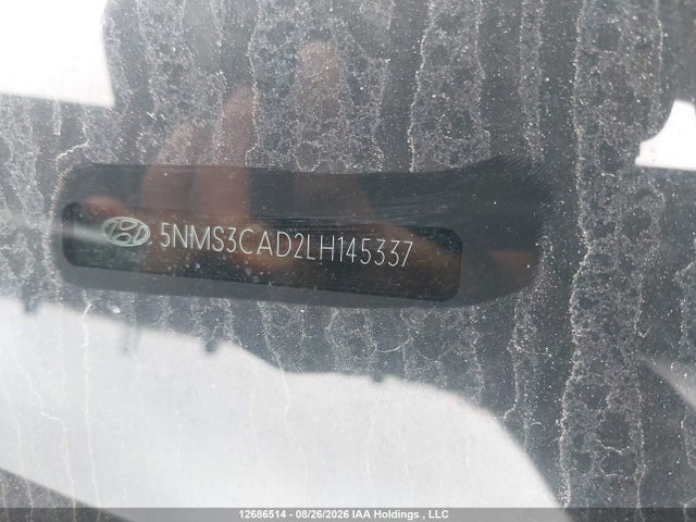 12686514 :رقم المزاد ، 5NMS3CAD2LH145337 vin ، 2020 Hyundai Santa Fe Preferred Awd With Sun And Leather Package مزاد بيع