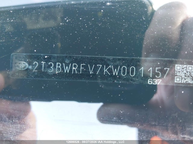 12686526 :رقم المزاد ، 2T3BWRFV7KW001157 vin ، 2019 Toyota Rav4 Hybrid Le مزاد بيع