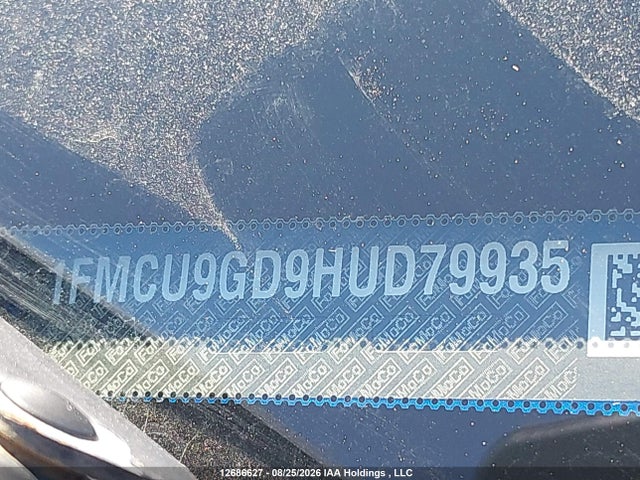 Продажа на аукционе авто 2017 Ford Escape Se, vin: 1FMCU9GD9HUD79935, номер лота: 12686627