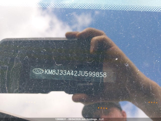 12686631 :رقم المزاد ، KM8J33A42JU599858 vin ، 2018 Hyundai Tucson Premium 2.0l مزاد بيع