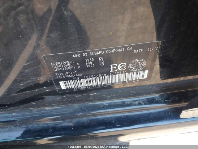 Subaru Impreza Touring 2018 4S3GTAB68J1712815 Image 19