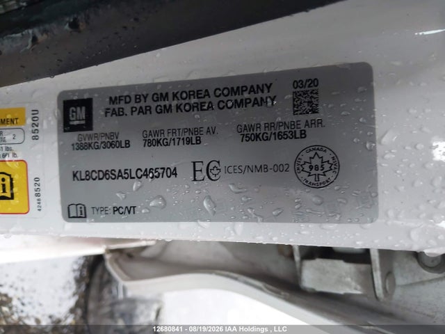 Chevrolet Spark 1lt Cvt 2020 KL8CD6SA5LC465704 Image 19
