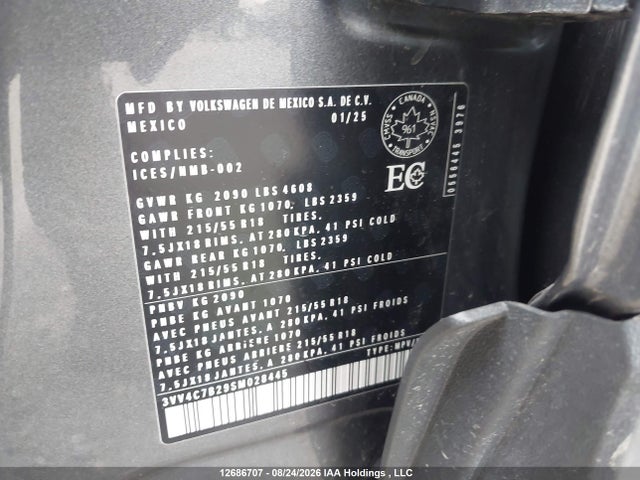 Volkswagen Taos Highline 2025 3VV4C7B29SM028445 Image 18