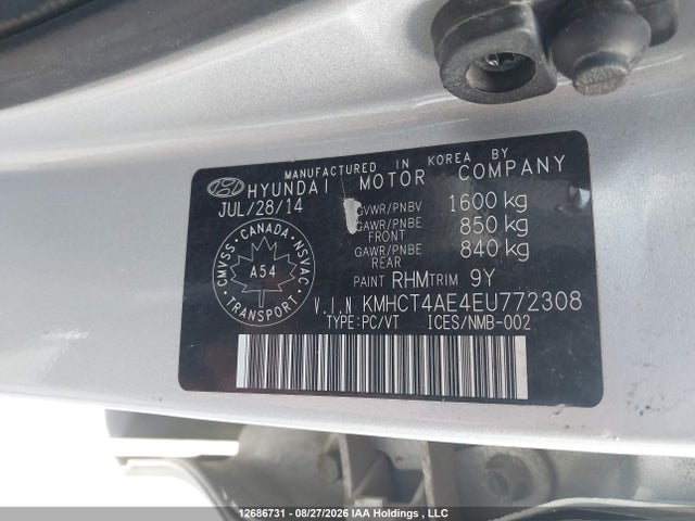 Hyundai Accent Gls/gs 2014 KMHCT4AE4EU772308 Image 19
