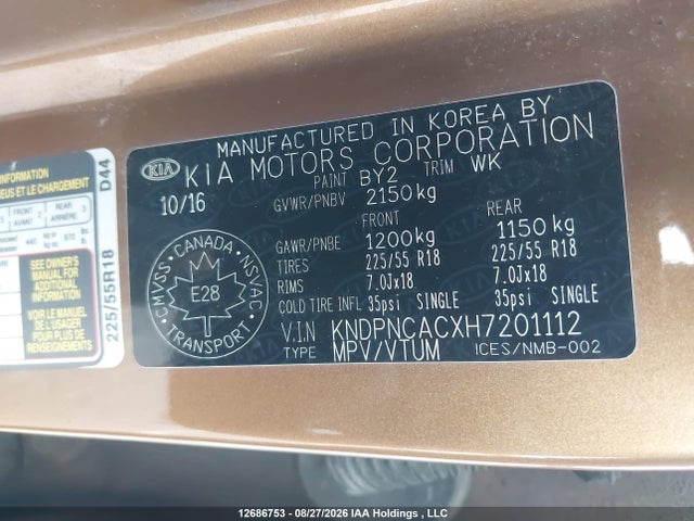 KIA Sportage Ex 2017 KNDPNCACXH7201112 Image 9
