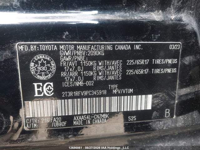 Toyota Rav4 Xle 2023 2T3R1RFV9PC345918 Image 9