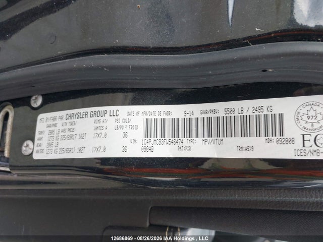 Jeep Cherokee 2015 1C4PJMCB3FW546474 Image 9