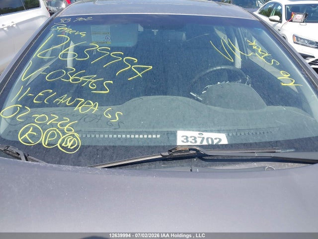 12639994 :رقم المزاد ، 5NPDH4AE0BH036465 vin ، 2011 Hyundai Elantra Gls مزاد بيع