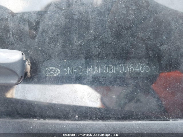 12639994 :رقم المزاد ، 5NPDH4AE0BH036465 vin ، 2011 Hyundai Elantra Gls مزاد بيع
