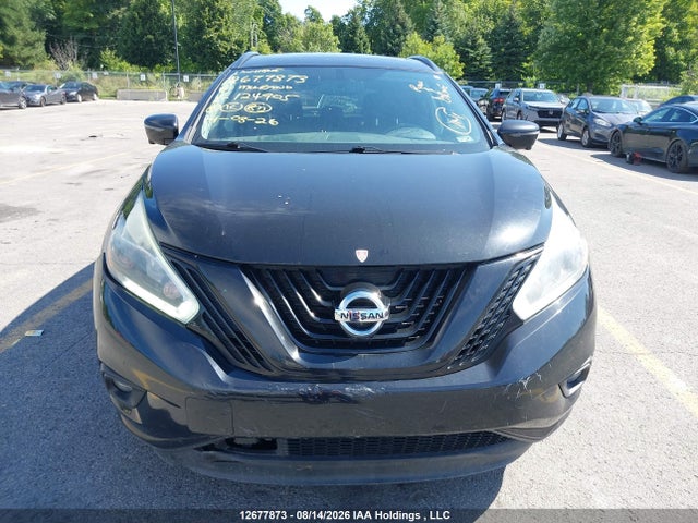 5N1AZ2MH9JN124905 Nissan Murano Midnight Edition/platinum/sl/sv