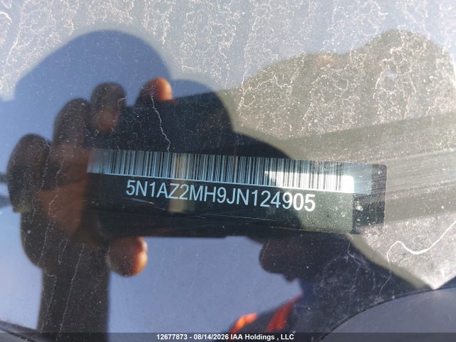 5N1AZ2MH9JN124905 Nissan Murano Midnight Edition/platinum/sl/sv