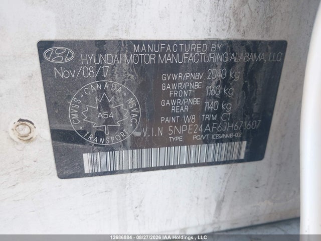 Hyundai SONATA GL 2018 5NPE24AF6JH671607 Image 9