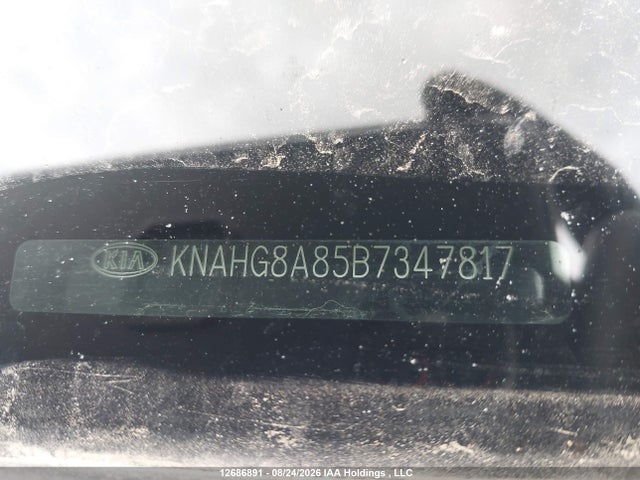 Продажа на аукционе авто 2011 Kia Rondo Lx, vin: KNAHG8A85B7347817, номер лота: 12686891