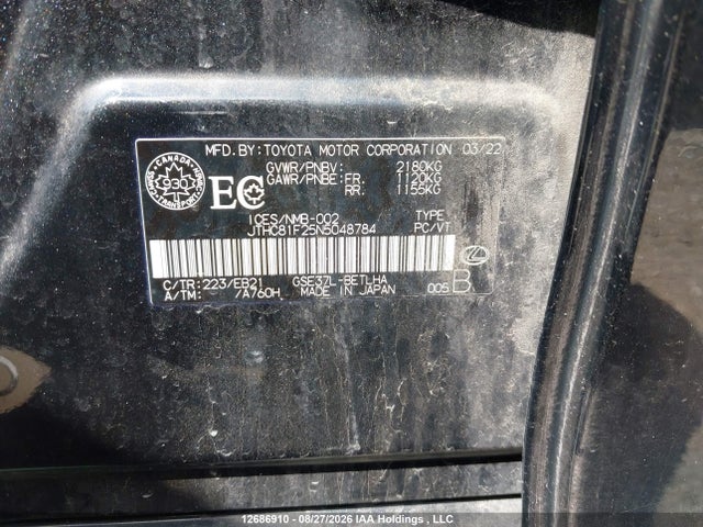 Lexus Is 300 300 2022 JTHC81F25N5048784 Image 9