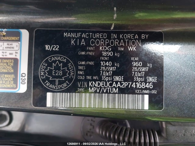 KNDEUCAA2P7416846 KIA Seltos