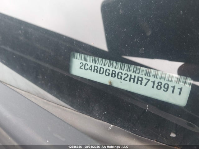 12686926 :رقم المزاد ، 2C4RDGBG2HR718911 vin ، 2017 Dodge Grand Caravan Se مزاد بيع