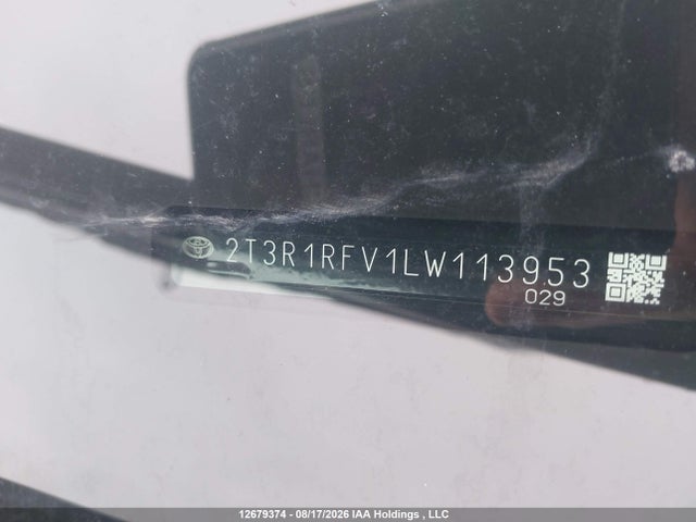 2T3R1RFV1LW113953 Toyota Rav4 Xle