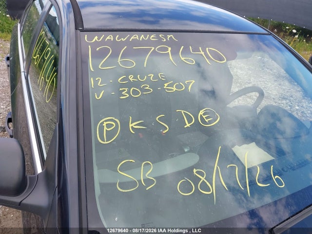 2012 Chevrolet Cruze Ls მანქანა იყიდება აუქციონზე, vin: 1G1PC5SHXC7303507, აუქციონის ნომერი: 12679640