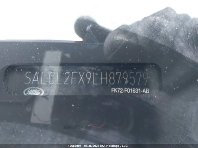 2020 Land Rover Discovery Sport R-dynamic Se მანქანა იყიდება აუქციონზე, vin: SALCL2FX9LH879579, აუქციონის ნომერი: 12686991