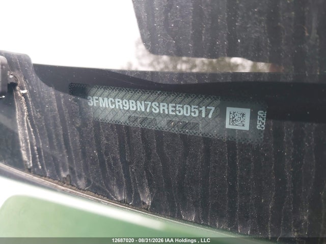 12687020 :رقم المزاد ، 3FMCR9BN7SRE50517 vin ، 2025 Ford Bronco Sport Big Bend مزاد بيع
