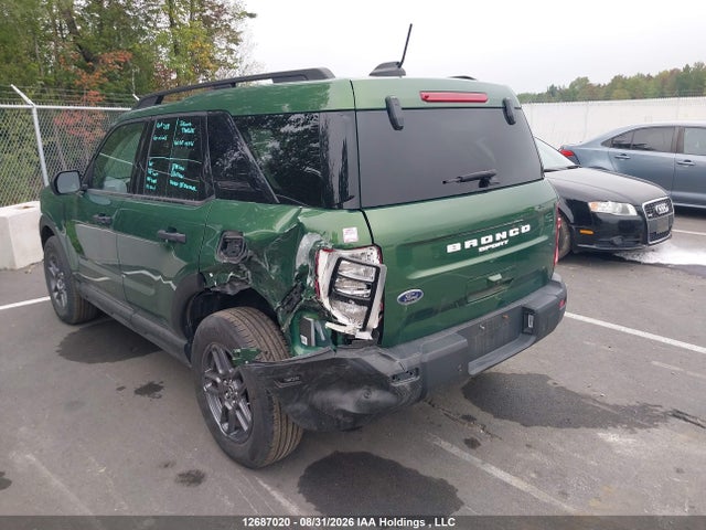 12687020 :رقم المزاد ، 3FMCR9BN7SRE50517 vin ، 2025 Ford Bronco Sport Big Bend مزاد بيع