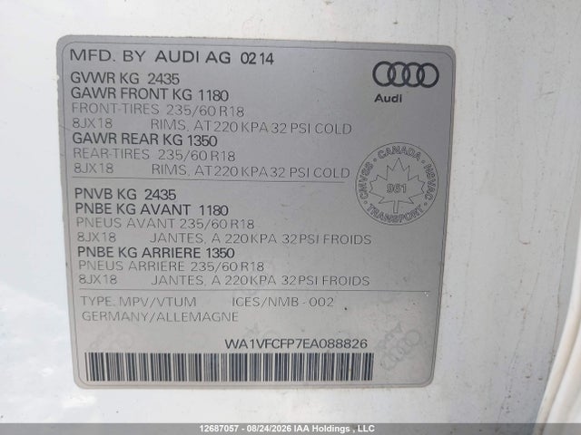 Audi Q5 2.0 Technik 2014 WA1VFCFP7EA088826 Image 19