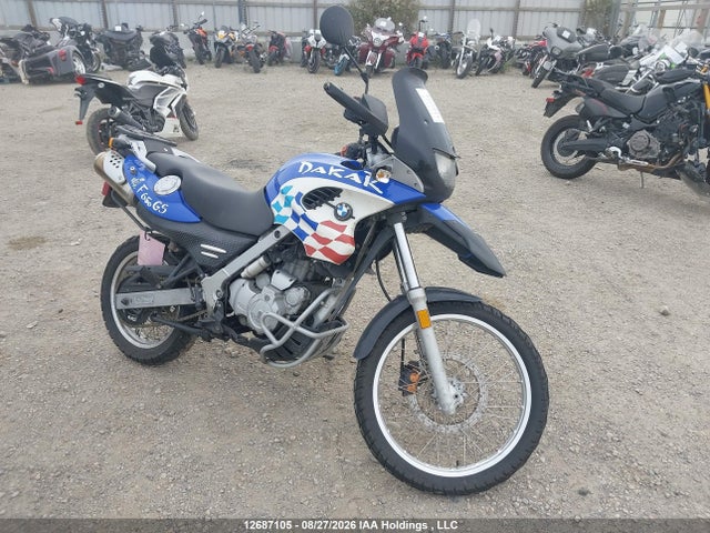 12687105 :رقم المزاد ، WB10173AX3ZF69724 vin ، 2003 Bmw F650 Dakar مزاد بيع
