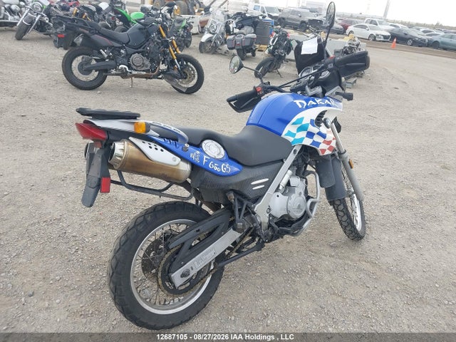 12687105 :رقم المزاد ، WB10173AX3ZF69724 vin ، 2003 Bmw F650 Dakar مزاد بيع