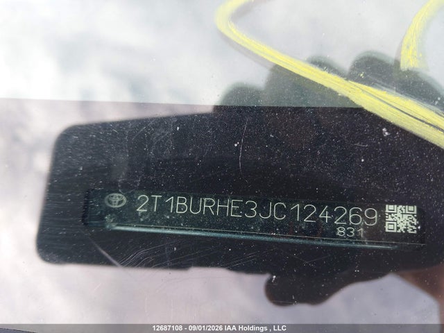 2T1BURHE3JC124269 Toyota Corolla L/le/xle/se/xse