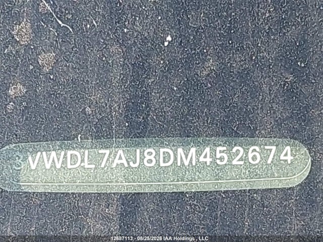 12687113 :رقم المزاد ، 3VWDL7AJ8DM452674 vin ، 2013 Volkswagen Jetta Tdi مزاد بيع