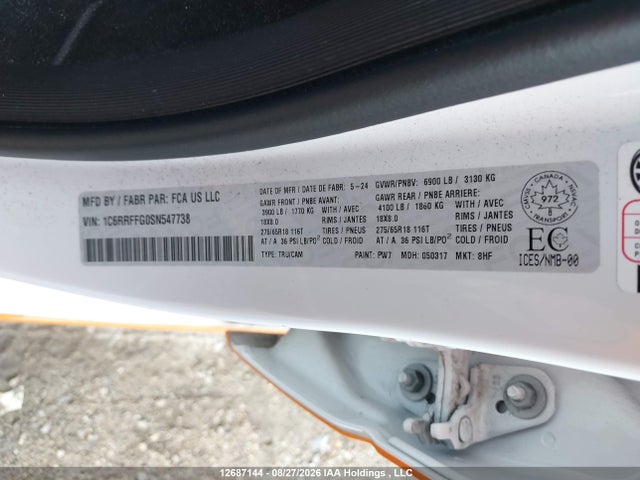 RAM 1500 Big Horn 2025 1C6RRFFG0SN547738 Image 9